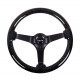 Volani NRG Wood grain 3-spoke mahogany Steering Wheel (350mm) - Black/sparkles | race-shop.si