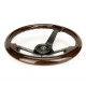 Volani NRG Wood grain 3-spoke mahogany Steering Wheel (350mm) - Dark Wood/Black | race-shop.si