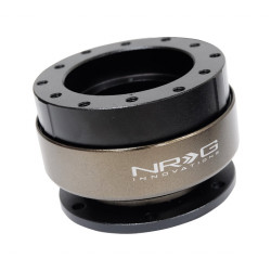 NRG SFI ball bearing quick release, matt black with black ring