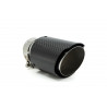 Exhaust tip RACES CARBON 114mm, input 76mm - Gloss