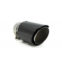 Konica dušilca ​​izpušnih plinov RACES CARBON 101mm, vhodni premer 54mm - Gloss