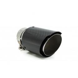 Exhaust tip RACES CARBON 114mm, input 63.5mm - Gloss