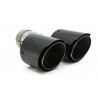 Exhaust tip RACES CARBON 2x101mm, input 63.5mm - Gloss