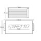 Externé Universal Deatschwerks fuel filter (AN10), 100-micron | race-shop.si