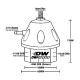 Regulatorji pritiska goriva (FPR-Fuel Pressure Regulators) Deatschwerks DWR2000 High Volume E85 fuel pressure regulator | race-shop.si