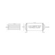 Externé Deatschwerks FF110 (AN8) universal fuel filter, 100-micron | race-shop.si