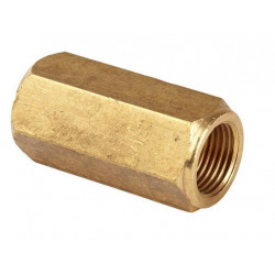Straight brake pipe reduction from M12x1 to M10x1, brass