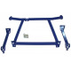 Stebrički Strut bar front lower - LANCER EVO 7-9 BLUE | race-shop.si