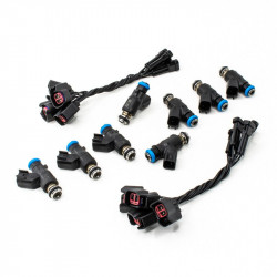 Set of 8 Deatschwerks 460 cc/min injectors for GMC Sierra V8 Vortec (00-13)