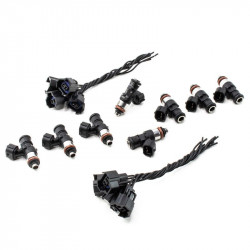 Set of 8 Deatschwerks 2200 cc/min injectors for GMC Sierra V8 Vortec (00-13)