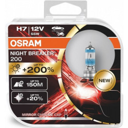 Osram halogen headlight lamps NIGHT BREAKER 200 H7 (2pcs)