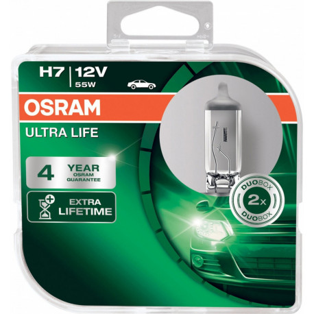 Bulbs and xenon lights Osram halogenski žarometi ULTRA LIFE H7 (2 kosa) | race-shop.si