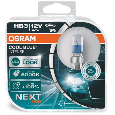 Bulbs and xenon lights Osram halogenski žarometi COOL BLUE INTENSE (NEXT GEN) HB3 (2 kosa) | race-shop.si
