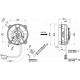 Ventilatorji 12V Univerzalni električni ventilator SPAL 96mm - sesanje, 12V | race-shop.si