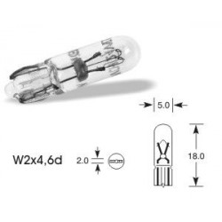 ELTA VISION PRO 12V 1.2W car light bulb W2x4,6d W2,3W (1 kos)