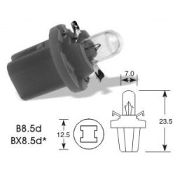 ELTA VISION PRO 12V 1.2W car light bulb black B8.5d (1 kos)