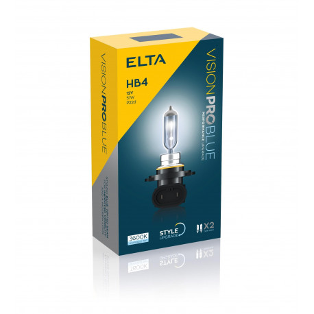 Bulbs and xenon lights ELTA VISION PRO 12V 51W car light bulbs P22d HB4 (2 kosa) | race-shop.si