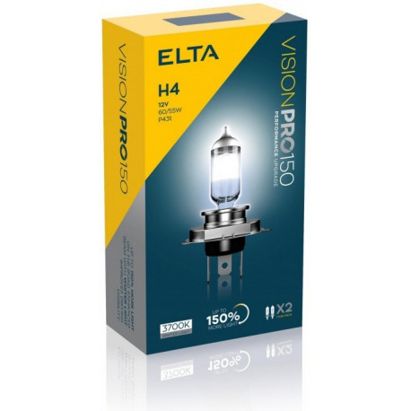 Bulbs and xenon lights ELTA VISION PRO 150 12V 60/55W halogenski žaromet P43t H4 (2 kosa) | race-shop.si