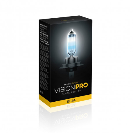 Bulbs and xenon lights ELTA VISION PRO 180 Black Edition 12V 55W halogenski žaromet PX26d H7 (2 kosa) | race-shop.si