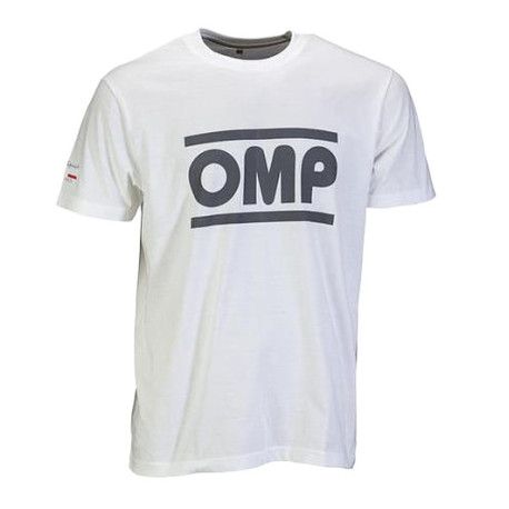 Majice Majica OMP Racing Spirit, bela | race-shop.si