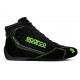 FIA dirkalni čevlji Sparco SLALOM, črna/fluo zelena