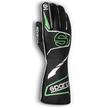 Rokavice Race gloves Sparco FUTURA with FIA (outside stitching) black/green | race-shop.si