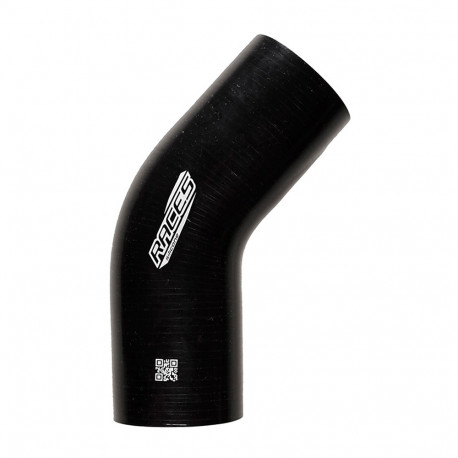 Silikonska cev 45° Silikonsko koleno RACES Silicone 45° - 89mm (3,5") | race-shop.si
