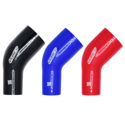 Silikonsko redukcijsko koleno RACES Silicone 45° - 57mm (2,25") do 63mm (2,5")