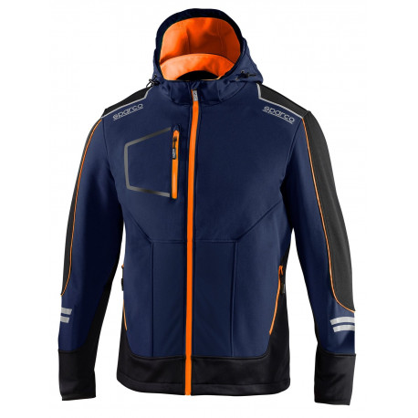 Majice s kapuco in jakne SPARCO TECH SOFT-SHELL TW blue/orange | race-shop.si