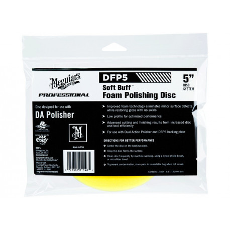 Dodatna oprema Meguiars Soft Buff Foam Polishing Disc 5" - polirni disk za uporabo z DA polirniki (srednje), 5 inch | race-shop.si