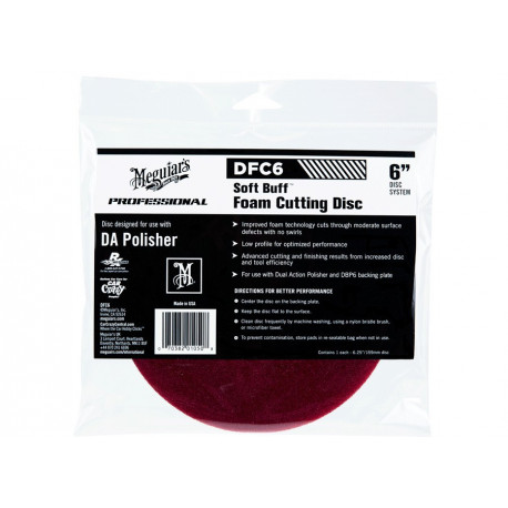 Dodatna oprema Meguiars Soft Buff Foam Cutting Disc 6" - Korekcijski disk za DA polirni stroj (trd), 6 palcev | race-shop.si