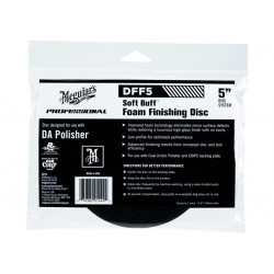 Meguiars Soft Buff Foam Finishing Disc 5" - Ultrafina polirna gobica za polirnik DA (mehka), 5 palcev
