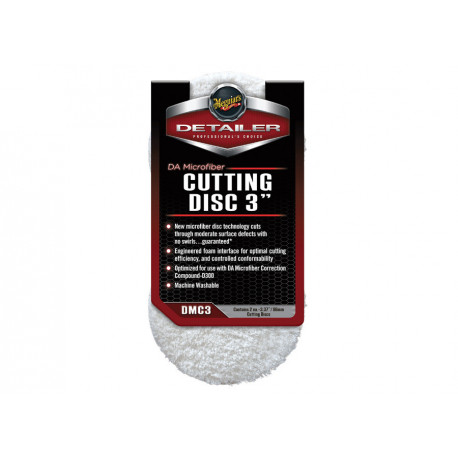 Dodatna oprema Meguiars DA Microfiber Cutting Disc 3" - Komplet grobih polirnih gobic (diskov) iz mikrofibre, 3-palčni (2 kosa) | race-shop.si