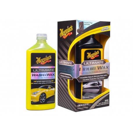 Autodetailing sets Meguiars Ultimate Wash & Wax Kit - základní sada autokosmetiky pro mytí a ochranu laku | race-shop.si