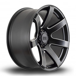 Alpha Offroad Gauntlet platišče 20X9 6X139 106.1 ET10, Črna