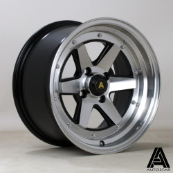 Autostar Magic platišče 15X8 4X100 67,1 ET20, Črna