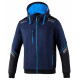 Majice s kapuco in jakne SPARCO TECH HOODED FULL ZIP TW - blue | race-shop.si