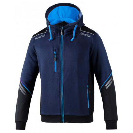 Majice s kapuco in jakne SPARCO TECH HOODED FULL ZIP TW - blue | race-shop.si
