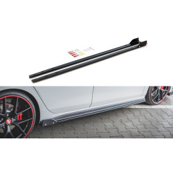 Podaljšek stranskih pragov (difuzer) V.2 + Stranski zaključki (flaps) Volkswagen Golf 8 GTI / GTI Clubsport