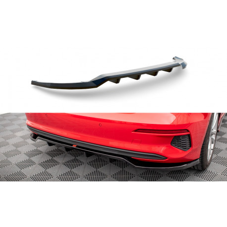 Body kit a vizuálne doplnky Zadnji podaljšek (splitter) (z navpičnimi prečkami) Audi A3 Sportback 8Y | race-shop.si