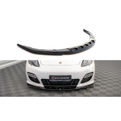 MAXTON DESIGN sprednji splitter za Porsche Panamera Turbo Sport Design Package 970, sijajno črna, V2