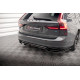 Body kit a vizuálne doplnky MAXTON DESIGN zadnji centralni splitter za Volvo V90 R-Design Mk2 (z navpičnimi prečkami), sijajno črna | race-shop.si