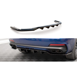 MAXTON DESIGN zadnji centralni splitter za Maserati Levante GTS Mk1 (z navpičnimi prečkami), sijajno črna