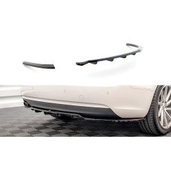 MAXTON DESIGN zadnji centralni splitter za Audi A5 Coupe 8T Facelift (z navpičnimi prečkami), sijajno črna