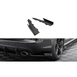 MAXTON DESIGN Street Pro zadnji stranski difuzorji + flapsi za Audi RS6 Avant C6, črna