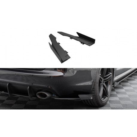 Body kit a vizuálne doplnky MAXTON DESIGN Street Pro zadnji stranski difuzorji + flapsi za Audi RS6 Avant C6, črna | race-shop.si