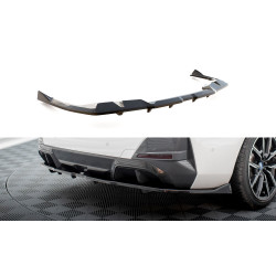 MAXTON DESIGN zadnji centralni splitter za BMW i4 M-Pack G26 (z navpičnimi prečkami), karbon, V2