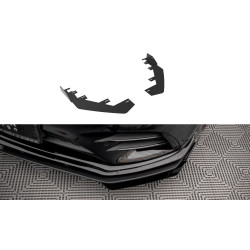 MAXTON DESIGN sprednji flapsi za Mercedes A35 AMG / AMG-Line Aero Pack W177, sijajno črna