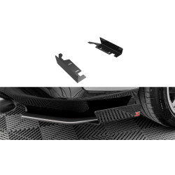 MAXTON DESIGN zadnji stranski flapsi za BMW 2 Coupe M240i G42, sijajno črna
