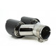 Z dvema izpustoma Konica dušilca ​​izpušnih plinov RACES CARBON 2x89mm, vhodni premer 63.5mm - Ožgan videz | race-shop.si